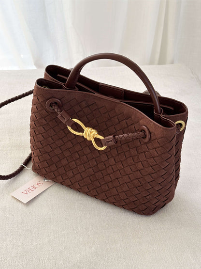 Lucia Faux Suede Bag