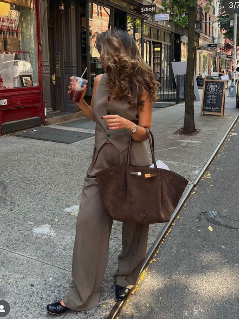 Melanie suede bag